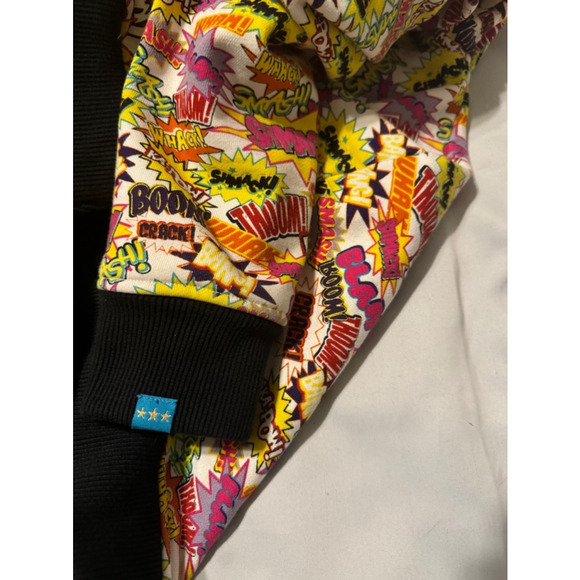 Y2K 2000s Shady Limited Company Zip-up Jacket Comic Book Inspired Pattern L - Picture 6 of 7